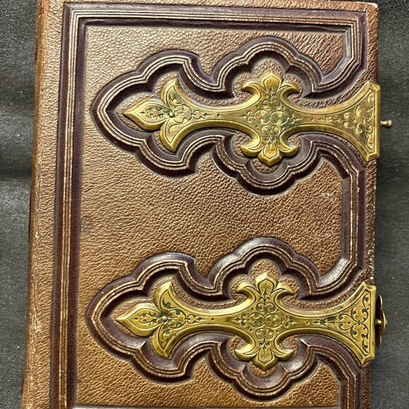 Authentic 19th Century Photo Album - Rare Tintype Photos - Picture 1 of 6